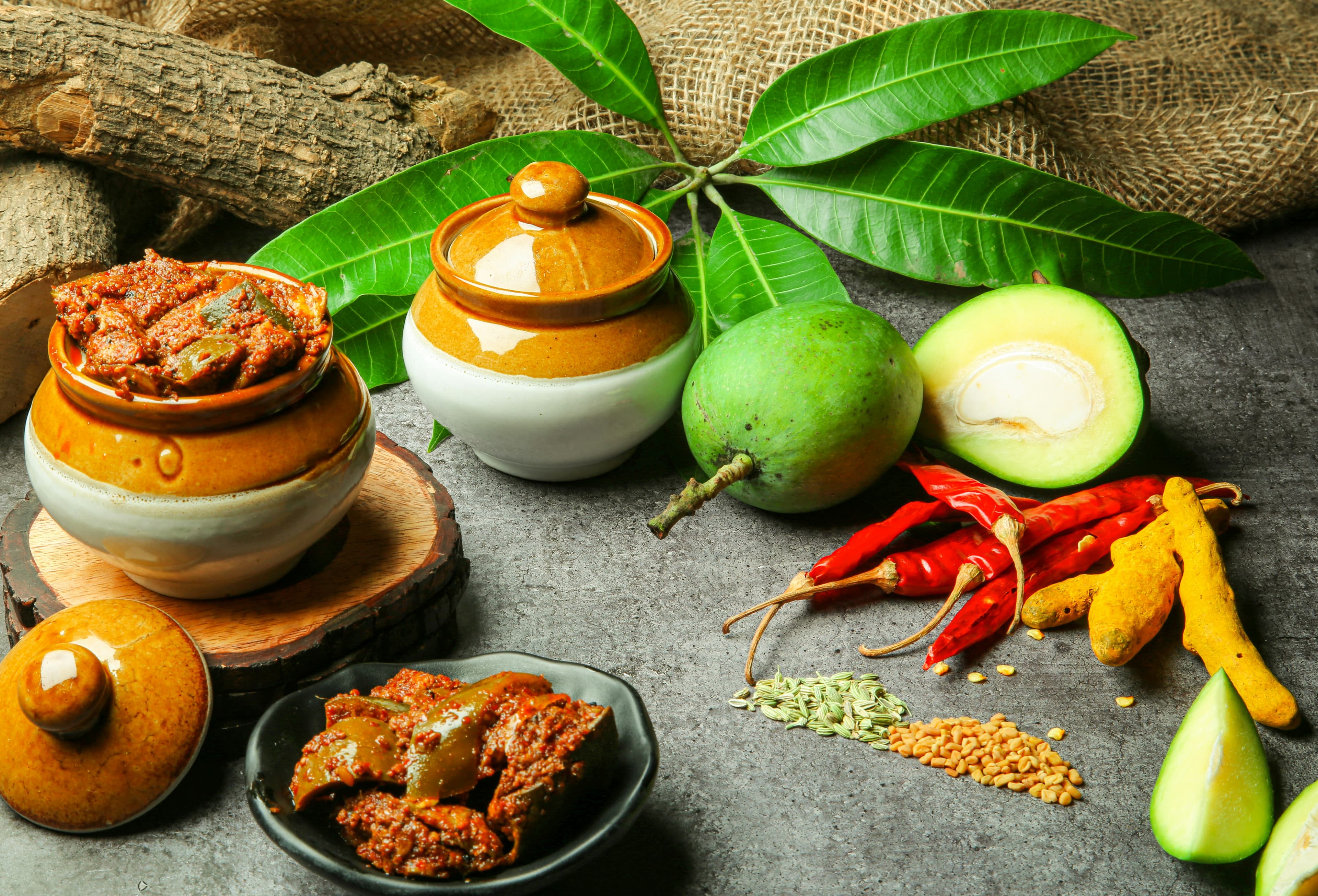 Traditional Andhra Avakaya pickle